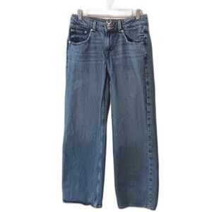 Levi's Women's Wide Leg Flare Jeans in Medium Blue Wash